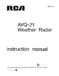 RCA - Primus - Honeywell - Sperry AVQ 21 Weather Radars Maintenance Manual (part# IB8029017)