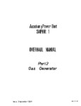 Microturbo Saphir 1 A.P.U Overhaul Manual 1968 Part 2 Gas Generator (part# 49.10.01)