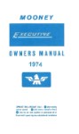 Mooney M20F Executive 1974 Owner's Manual (part# 1219MOM20F-74-O)