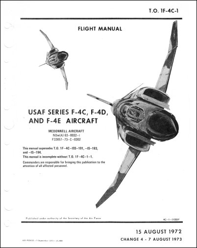 F-4C Weapons Delivery Manual Air Force Manual Flight Manual CD version 