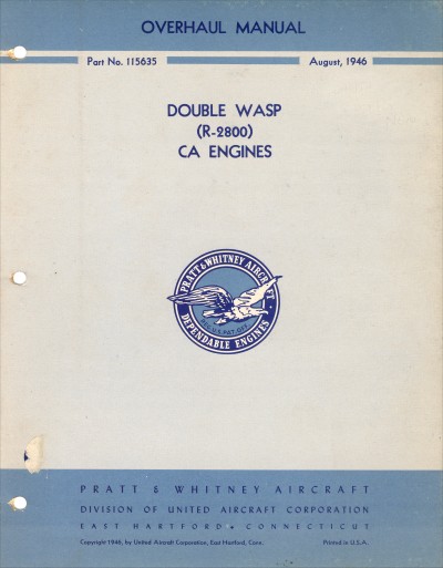 -24 Aircraft Engine Service Instructions Flight Manual CD -14 R-3350-8 