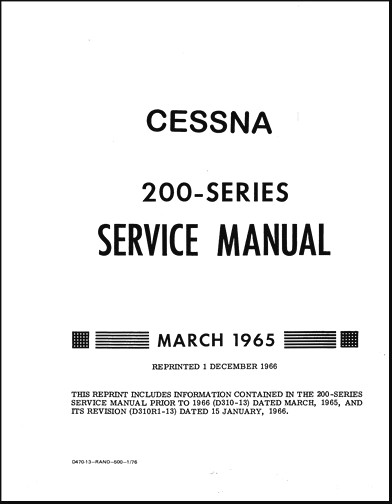 Cessna Maintenance Parts Manuals