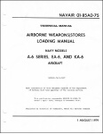 Grumman A-6, EA-6, KA-6 Weapons Loading Manual (part# NAVAIR 01-85AD-75)