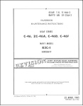 Curtiss-Wright C-46A, ZC-46A, C-46D, C-46F, R4C-1 Maintenance Manual (part# 1C-46A-2 (USAF)<br>AN 01-25LA-2 (Navy))