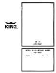 King KA134 Audio Panel Installation/Maintenance Manual (part# 006-00159-0001)