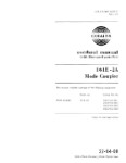 Collins 161E-2A Mode Coupler 1971 Overhaul Manual with Parts List (part# 520-0762683-101)