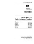 Collins VIR-31( ) Navigation Receiver Instruction Book (part# 523-0764984-005)