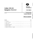 Collins VIR-350 Navigation Receiver Instruction Book (part# 523-0766001-002)