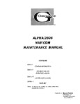 Genave Alpha 200B Nav-Com Maintenance Manual (part# GNALPHA200B-M-C)
