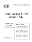 Genave Alpha 600 Nav-Com Transceiver Installation Manual (part# 1090072)