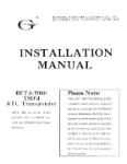 Genave Beta 5000 TSO'd ATCTransponder Installation Manual (part# GNBETA5000-IN-C)