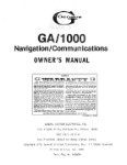 Genave GA-1000 Navigation-Comm Owner's Manual (part# GNGA1000-O-C)