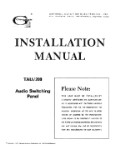 Genave TAU-200 Audio Switching Panel Installation Manual (part# GNTAU200-IN-C)