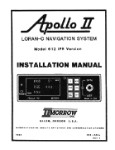 II Morrow Inc Apollo II 612 IFR Version Installation Manual (part# 1186)