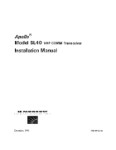 II Morrow Inc Apollo SL40 VHF COMM Trans. Installation Manual (part# 560-0956-00)