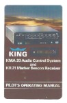 King KMA20, KR21 Pilot's Operating Manual (part# 006-0044-02)