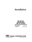 King KNR600/660/600A/660A 1966 Installation Manual (part# 006-5005-06-IN)