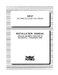 King KR87 Auto Direction Finder Installation Manual 1985 (part# 006-0184-03)