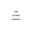 King KTR-900A VHF Comm Transceiver Installation Manual (part# 006-5034-01-IN)