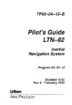 Litton Aero Products LTN-92 1992 Pilot's Guide (part# TP92-04-12-B)