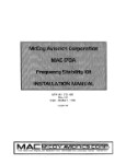 McCoy Avionics MAC 170A 1995 Installation Manual (part# MPN-46-10761-00)