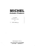 Michel Electronics Corp MX11 Comm Transceiver Preliminary Instruction Manual (part# MLMX11-IN-C)