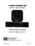 Narco ADF 841 TSO System Maintenance Manual (part# 03410-0600)