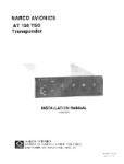 Narco AT150 TSO Transponder 1977 Installation Manual (part# 03606-0620)