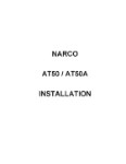 Narco AT-50 Transponder, AT-50A 1972 Installation Manual (part# 03604-621)