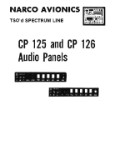 Narco CP-125 & CP-126 Audio Panels Installation Manual (part# NRCP125,126-INC)