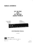 Narco CP 135, 136 TSO Audio Panels Maintenance Manual (part# 03740-0600)