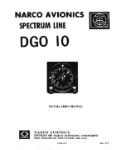 Narco DGO 10 Spectrum Line 1972 Installation Manual (part# 03209-0622)