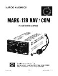 Narco Mark 12B Nav-Com 1969 Installation Manual (part# 3083-600-IN)