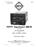 Narco Superhomer MK-IV Type VHT-4 Maintenance Manual (part# 3190-600)