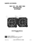 Narco NAV 121, 122, 122A 1977 Maintenance Manual (part# 03723-0600)