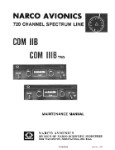 Narco COM IIB & COM III B TSO 1974 Maintenance Manual (part# 03096-0600)