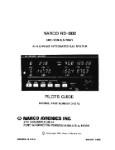 Narco NS-800 DME-VOR-ILS-RNAV Pilots Guide (part# 0107B)