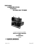 Narco TR1000A & B Portable Comm Package Installation, Operation, Maintenance (part# 03098-0600)