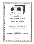 Narco VHT-2 Superhomer 1955 Operation, Installation and Maintenance Manual (part# NRVHT2-55-OP-C)