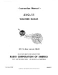 RCA - Primus - Honeywell - Sperry AVQ-55 Weather Radar Maintenance Manual (part# 1B96429-2)