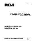 RCA - Primus - Honeywell - Sperry Primus 200 Color Radar  1979 System Description & Installation Manual (part# IB8023107)