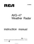 RCA - Primus - Honeywell - Sperry AVQ-47 Weather Radar Maintenance Manual (part# I.B. 8029026)