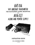 RCA-Primus-Honeywell-Sperry AVT-114, AVA-127 Instruction Manual (part# IB-34066)