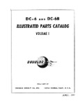 Douglas DC-6/DC-6B Illustrated Parts Catalog 1951 (part# MCDC6,6B--P-C)