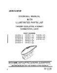 Grimes Tandem Oscillating Aircraft Navigational Light Overhaul With Illustrated Parts 1978 (part# 33-40-50)