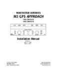 Northstar Avionics Northstar M3 GPS Approach Installation Manual (part# GM611)