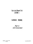 Microturbo Saphir 1 A.P.U Overhaul Manual 1969 Part 3 thru 7 (part# 49.00.01)