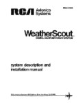 RCA RTA-1001, RTA-1002 Digital Weather System Description, Maintenance (part# IB8023100)