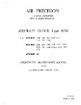 Air Precision Aircraft Clock Type APM Component Maintenance with Illustrated Parts 1974 (part# 31-21-01)