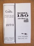 Cessna A150L Aerobat 1973 Owner's Manual USED ORIGINAL (part# D963-13)